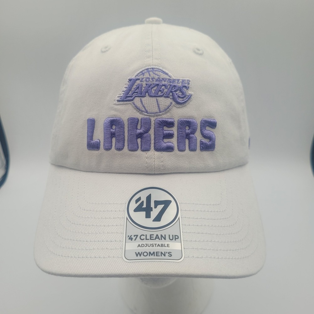 Los Angeles Lakers Women's '47  White‎ Luminance Clean Up Strap Back NWT